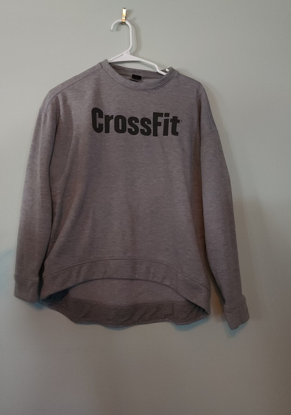 NOBULL Gray Crewneck Sweatshirt with CrossFit Logo